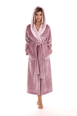 Župan s kapucí Flora mauve mist 39 56 4353{% if product.brand.name %} – Vestis{% endif %}