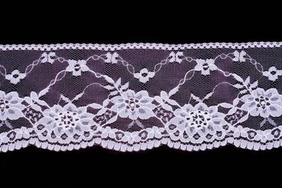 Krajka silonová 0605 šíře 8 cm bílá METRÁŽ{% if product.brand.name %} – Galanterka{% endif %}