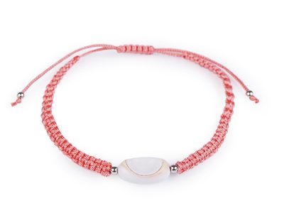 Náramek shamballa{% if variant.name %} – 3 růžová korálová{% endif %}