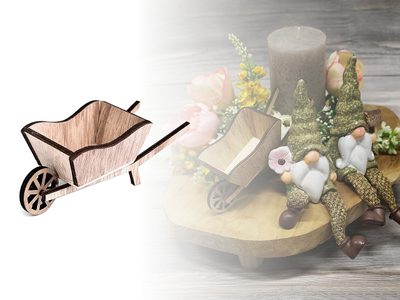 Dekorace dřevěný trakař 6x16 cm{% if product.brand.name %} – Stoklasa{% endif %}