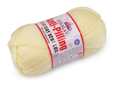 Pletací příze Everyday Bebe Lux 100 g{% if variant.name %} – 3 (70425) žlutá světlá{% endif %}