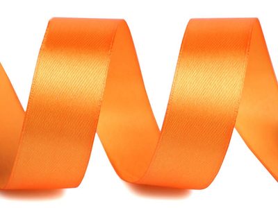 Atlasová stuha svazky po 5 m šíře 25 mm 430243{% if variant.name %} – 048 oranžová stř.{% endif %}