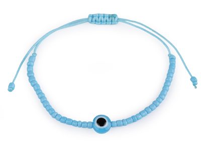 Náramek shamballa Alláhovo oko{% if variant.name %} – 3 modrá azuro{% endif %}