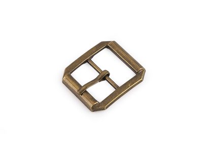 Kovová spona / přezka, průvlek 20 mm{% if variant.name %} – 3 staromosaz{% endif %}