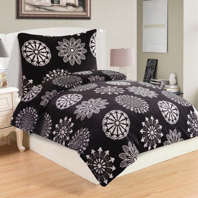 Mikroflanelové Povlečení Coco Black - 140x200 cm, 70x90 cm{% if product.brand.name %} – Jahu{% endif %}