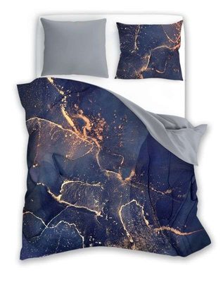 FARO Povlečení bavlněný satén Minerál Blue Bavlna - Satén, 140/200, 70/90 cm{% if product.brand.name %} – {% endif %}