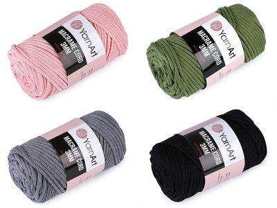 Pletací příze Macrame Cord 3mm 250 g{% if product.brand.name %} – YarnArt{% endif %}