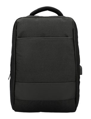 Černý batoh pro notebook 15,6 palce, USB, UNI – fotka 1