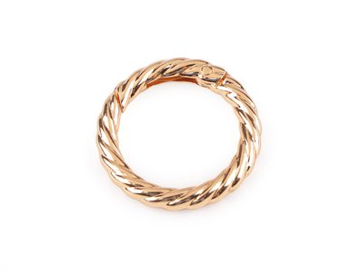 Karabina kulatá ozdobná Ø25 mm{% if variant.name %} – 3 růžové zlato{% endif %}