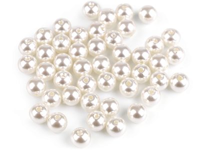 Plastové voskové korálky / perly Glance Ø8 mm 20g{% if variant.name %} – F 21 perlová tmavá{% endif %}