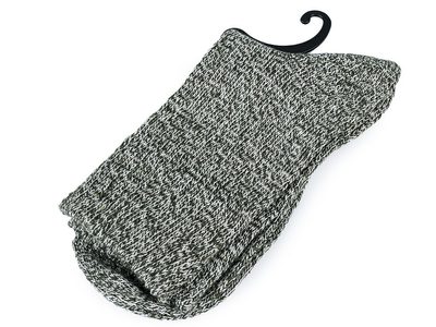Ponožky teplé žíhané unisex{% if variant.name %} – 9 zelená khaki{% endif %}