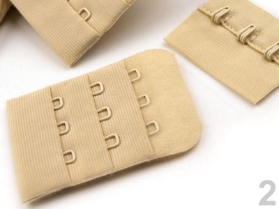 Zapínání šíře 40mm 3 řady 3 očka{% if variant.name %} – 2 ecru{% endif %}