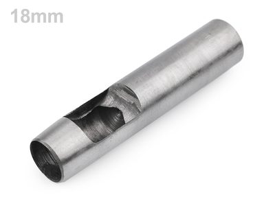 Výsečník / děrovač na látky Ø17 mm, Ø19 mm, Ø22 mm{% if variant.name %} – 18 mm barva nikl{% endif %}