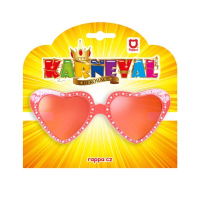 Karnevalové brýle srdce – fotka 3