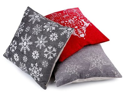 Vánoční povlak na polštář 45x45 cm srdce, vločka{% if product.brand.name %} – Stoklasa{% endif %}