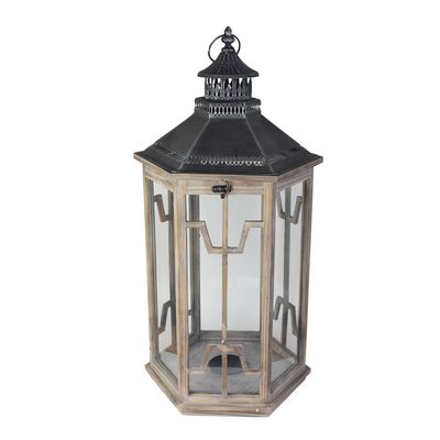Dřevěná lucerna D2672/ Velká 80 cm{% if product.brand.name %} – {% endif %}
