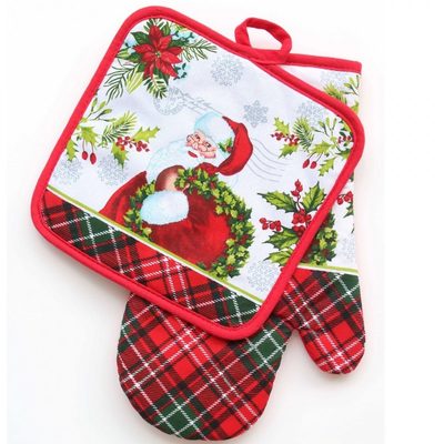 Vánoční sada chňapky s podložkou - Santa{% if product.brand.name %} – Olzatex{% endif %}