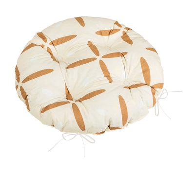 Sedák Adéla prošívaný kulatý Hnědá 62/239 průměr 40 cm{% if product.brand.name %} – {% endif %}