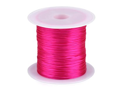 Pruženka / gumička plochá barevná 1 mm{% if variant.name %} – 5 růžová ostrá{% endif %}