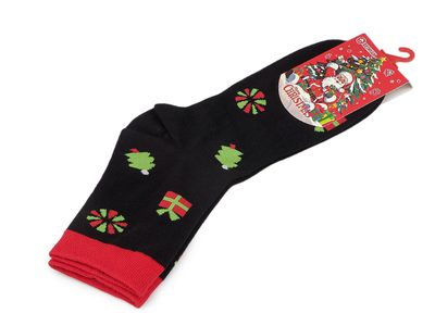 Vánoční ponožky unisex - 5 černá