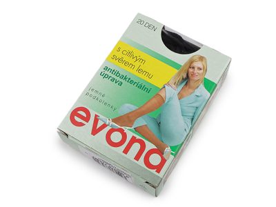 Silonové podkolenky se zdravotním lemem 20den 2 páry{% if variant.name %} – 2 (999) černá{% endif %}