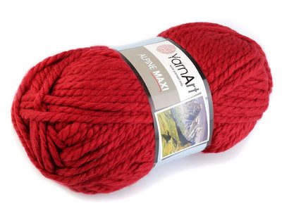 Pletací příze 250 g Alpine maxi{% if variant.name %} – 4 (667) červená tmavá{% endif %}