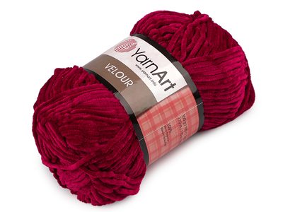 Pletací příze Velour 100 g{% if variant.name %} – 18 (847) bordó{% endif %}