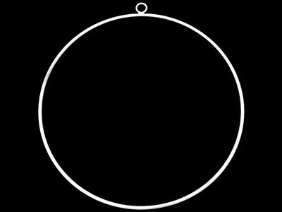 Kovový kruh na lapač snů / k dekorování Ø50 cm{% if variant.name %} – 2 bílá{% endif %}