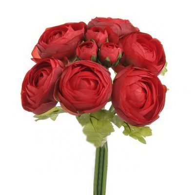 Umělý Ranunculus pryskyřník svazek červená tmavší{% if product.brand.name %} – Canea{% endif %}