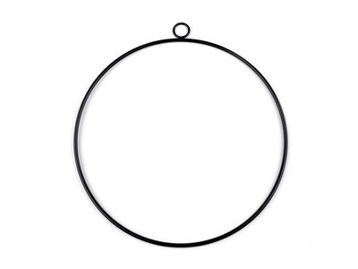 Kovový kruh na lapač snů / k dekorování Ø25 cm{% if variant.name %} – 3 černá mat{% endif %}