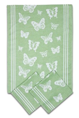 Utěrka Extra savá 50x70 Motýlci - zelená - 3 ks{% if product.brand.name %} – Svitap{% endif %}