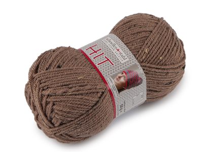 Pletací příze Hit s nopky 50 g{% if variant.name %} – 2 (247) hnědá{% endif %}