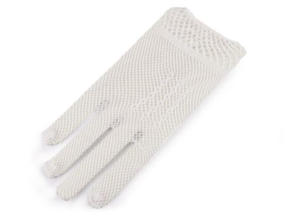 Společenské rukavičky síťované gotik{% if variant.name %} – 2 bílá{% endif %}