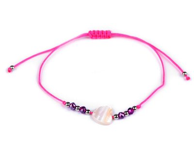 Náramek se srdcem{% if variant.name %} – 5 růžová neon{% endif %}