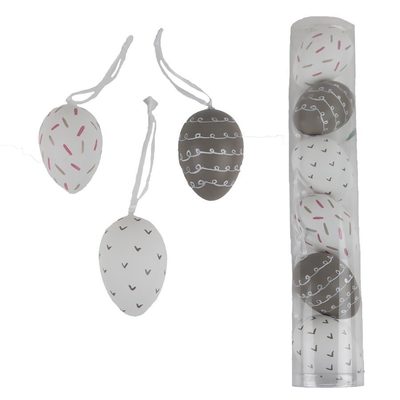 Dekorační vajíčka, 6 ks X4713 - dia 4 x 6 cm{% if product.brand.name %} – Morex{% endif %}