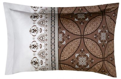 Povlak na polštář saténový panel IVORE hnědé{% if product.brand.name %} – Kvalitex{% endif %}