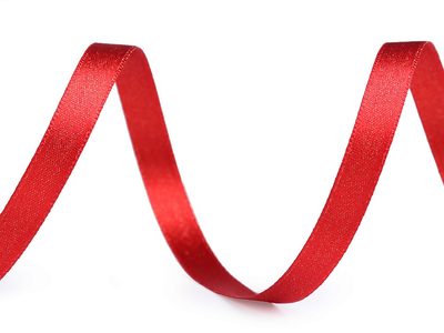Vánoční atlasová stuha oboulící s lurexem šíře 10 mm návin 20 metrů{% if product.brand.name %} – Galanterka{% endif %}
