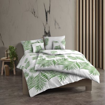 Bavlněné povlečení renforcé TROPICAL bílé{% if variant.name %} – 1x 240/200, 2x 70/90cm{% endif %}
