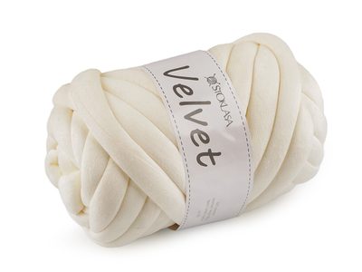 Příze Marshmallow silná Velvet 500 g{% if variant.name %} – 13 (005) krémová světlá{% endif %}