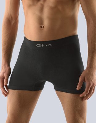 Boxerky s delší nohavičkou bezešvé{% if variant.name %} – černá - M/L{% endif %}