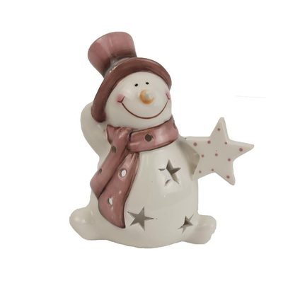 Svícen sněhulák X4160 - 11 x 8 x 13 cm{% if product.brand.name %} – Morex{% endif %}