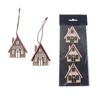 Domeček k zavěšení, 3 ks D7517 - 6 cm{% if product.brand.name %} – Morex{% endif %}