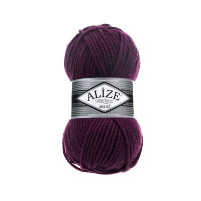 Příze s vlnou Superlana maxi 100 g{% if variant.name %} – 111 švestková{% endif %}