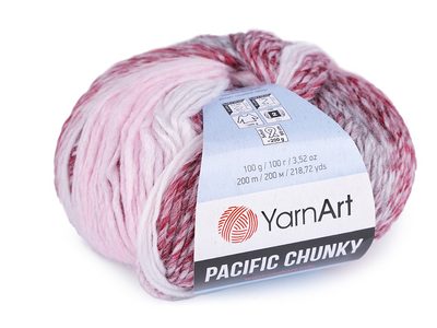Pletací příze Pacific Chunky 100 g{% if variant.name %} – 2 (310) bordó sv. růžová{% endif %}