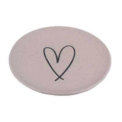 Keramický talíř srdce X6977-05 - 21.5 cm{% if product.brand.name %} – {% endif %}