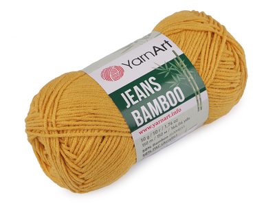 Pletací příze Jeans Bamboo 50 g{% if variant.name %} – 4 (107) hořčicová{% endif %}