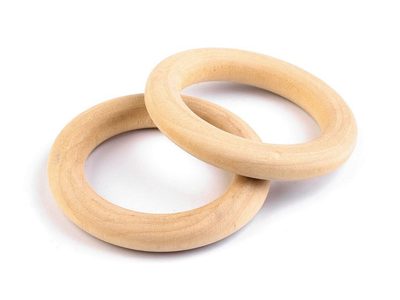 Dřevěný kroužek Ø33 mm 10 kusů{% if product.brand.name %} – Galanterka{% endif %}