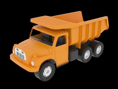 Auto Tatra 148 plast 30cm oranžová sklápěč v krabici – fotka 2