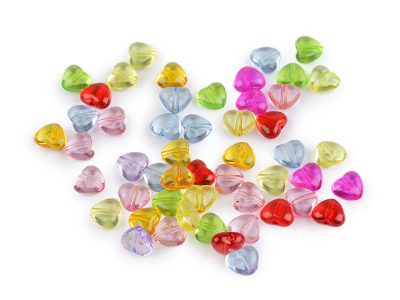 Plastové korálky srdce 8x9 mm 10 g{% if product.brand.name %} – Galanterka{% endif %}