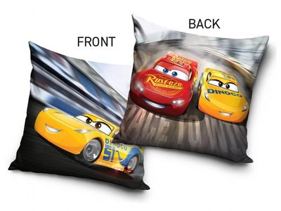 Povlak na polštářek Cars Blesk McQueen a Cruz Ramirez 40x40 cm{% if product.brand.name %} – Carbotex{% endif %}